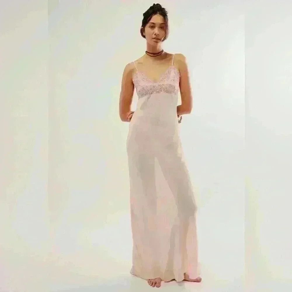 Free People Midnight Magic Maxi Slip NWOT never worn